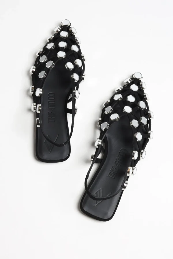 The Attico Loafer & Ballerinas<Ballerinas Grid in Schwarz