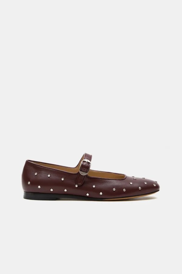 Le Monde Beryl Loafer & Ballerinas<Ballerinas Mary Jane Strass in Oxblood