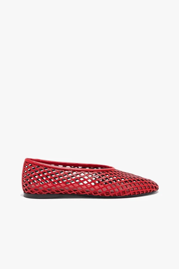 Proenza Schouler Loafer & Ballerinas<Ballerinas Tee Perforated in Rot