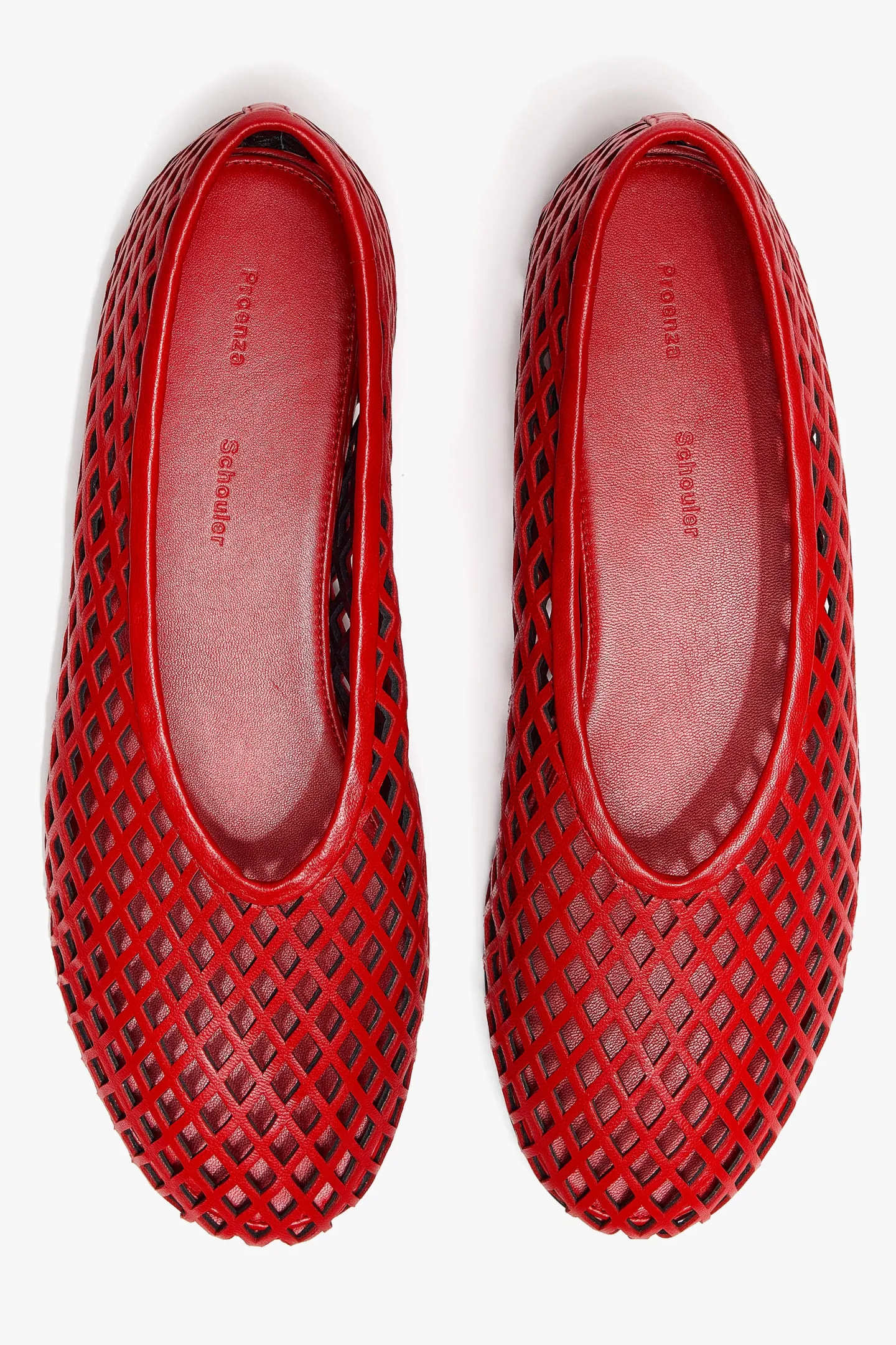 ballerinas_tee_perforated_3-1.webp Proenza Schouler Loafer & Ballerinas<Ballerinas Tee Perforated in Rot