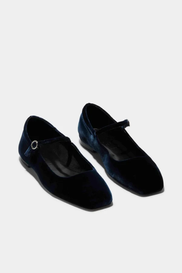 aeyde Loafer & Ballerinas<Ballerinas Uma Velvet in Navy