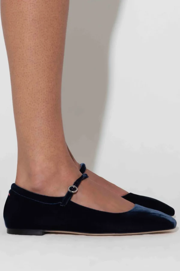 aeyde Loafer & Ballerinas<Ballerinas Uma Velvet in Navy