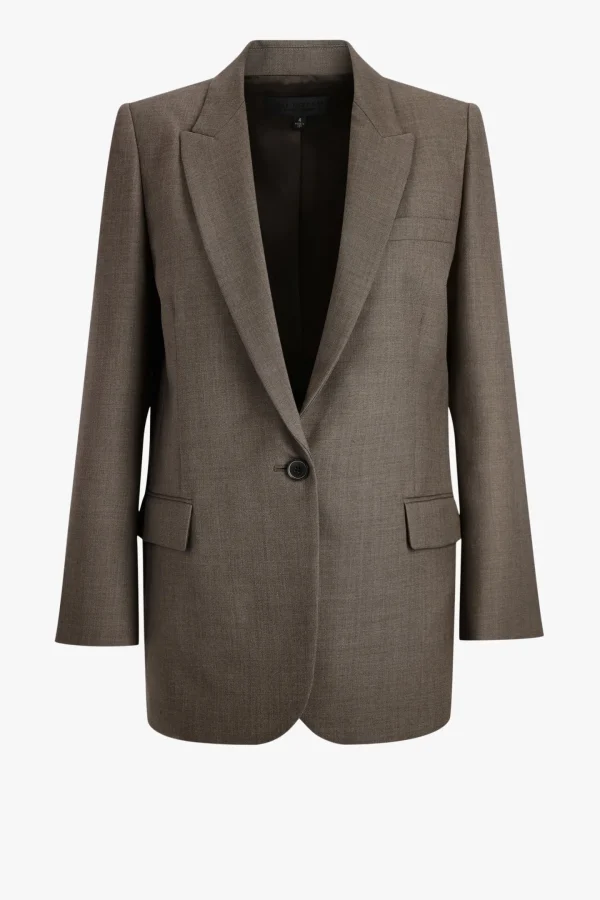 Nili Lotan Blazer<Blazer Diane in Taupe Grey