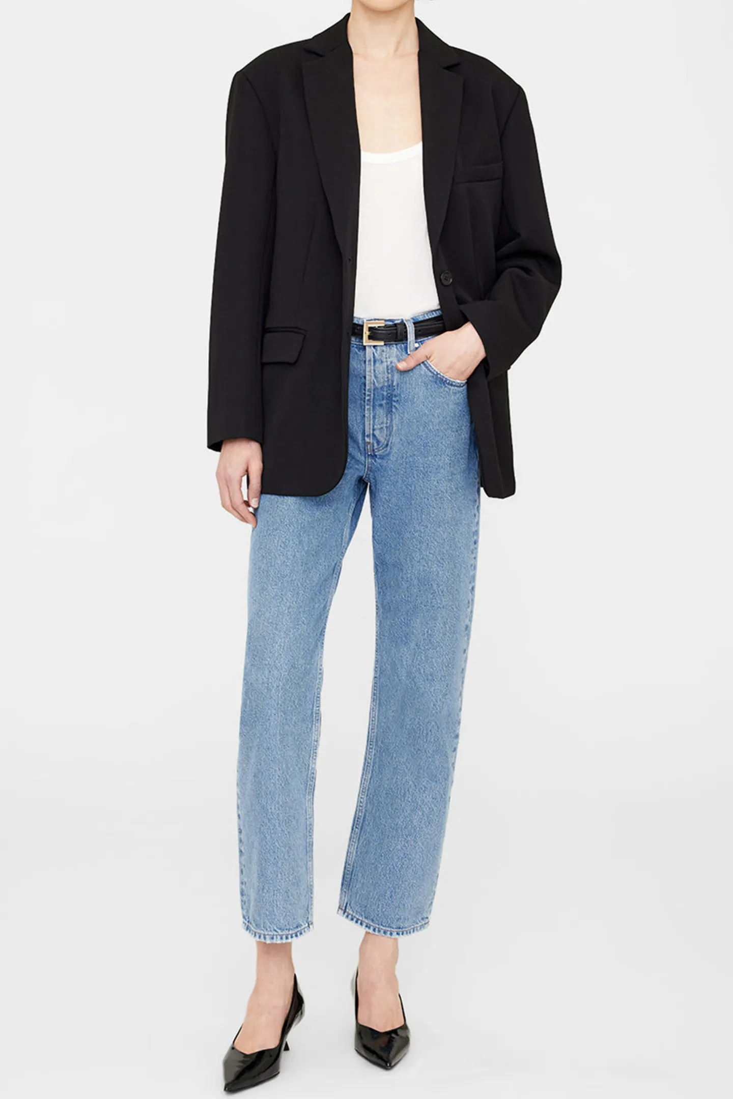 blazer_quinn_in_schwarz_1.webp Anine Bing Blazer<Blazer Quinn in Schwarz