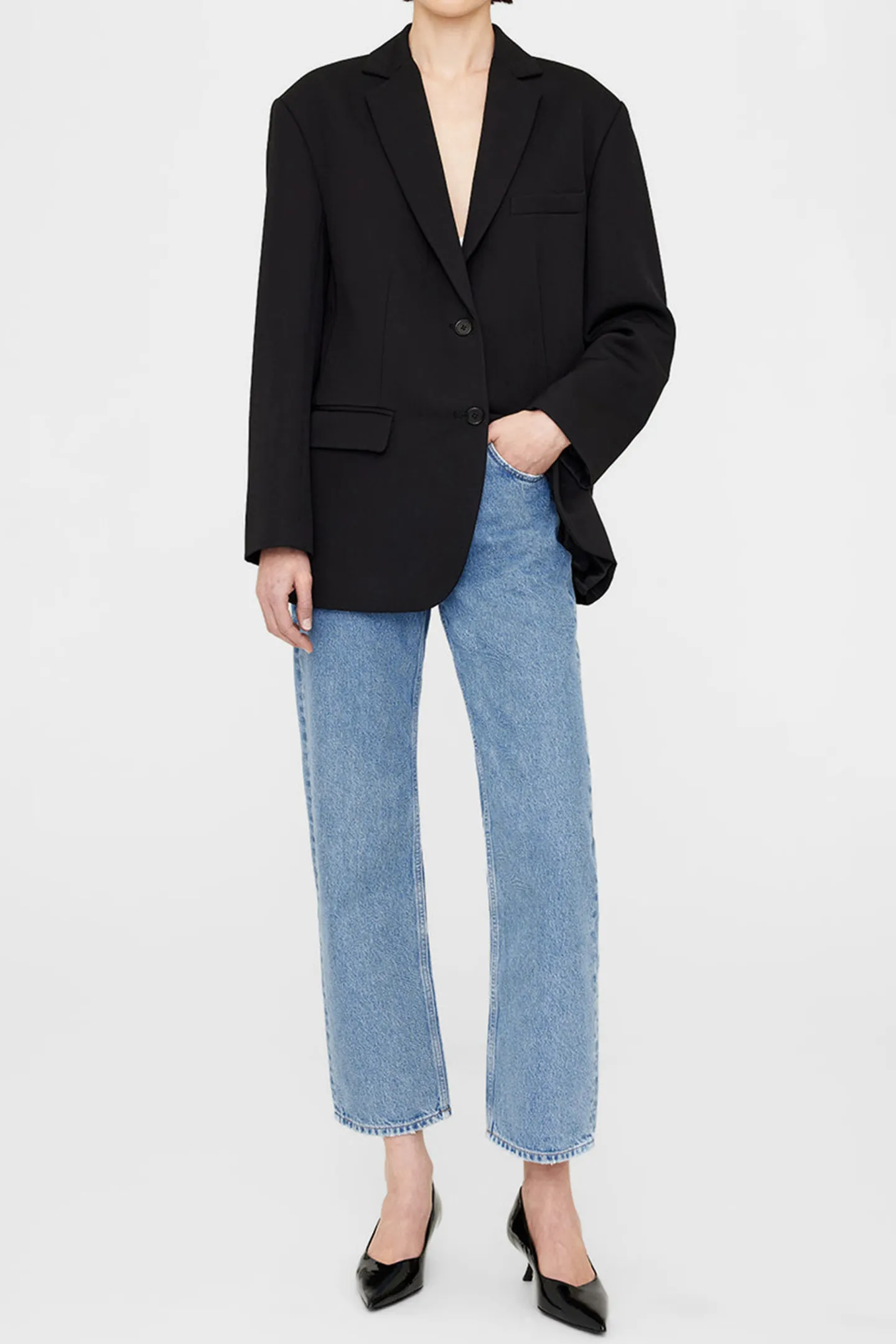 blazer_quinn_in_schwarz_2.webp Anine Bing Blazer<Blazer Quinn in Schwarz