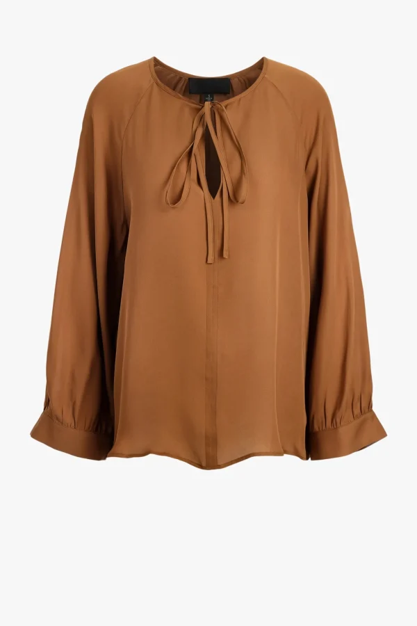 Nili Lotan Blusen & Tops<Bluse Acadia in Cognac