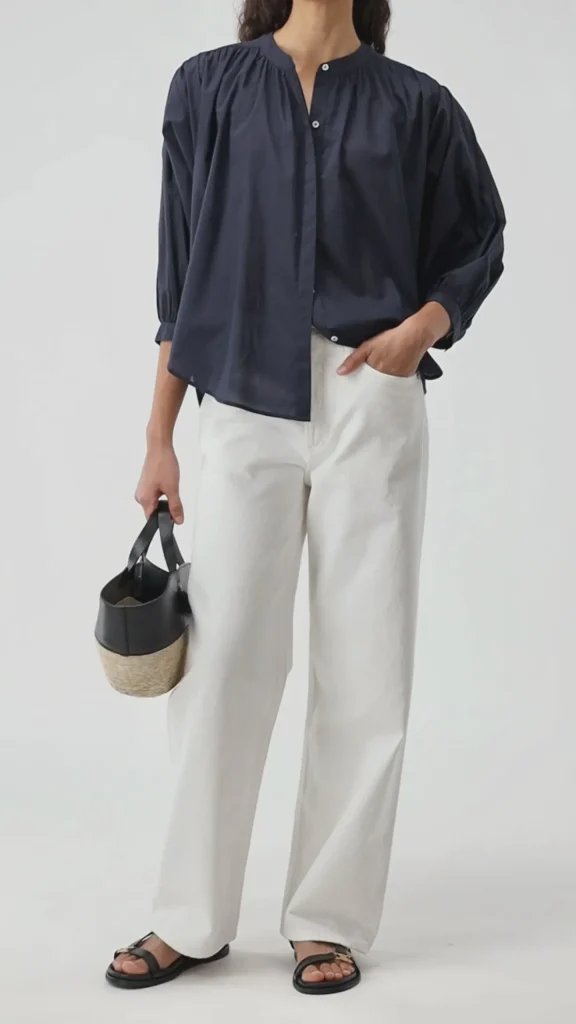 Ladneri Blusen & Tops<Bluse Antibes in Dark Navy