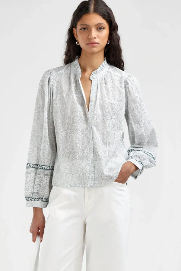 Ladneri Blusen & Tops<Bluse Arles in Blau/Weiß