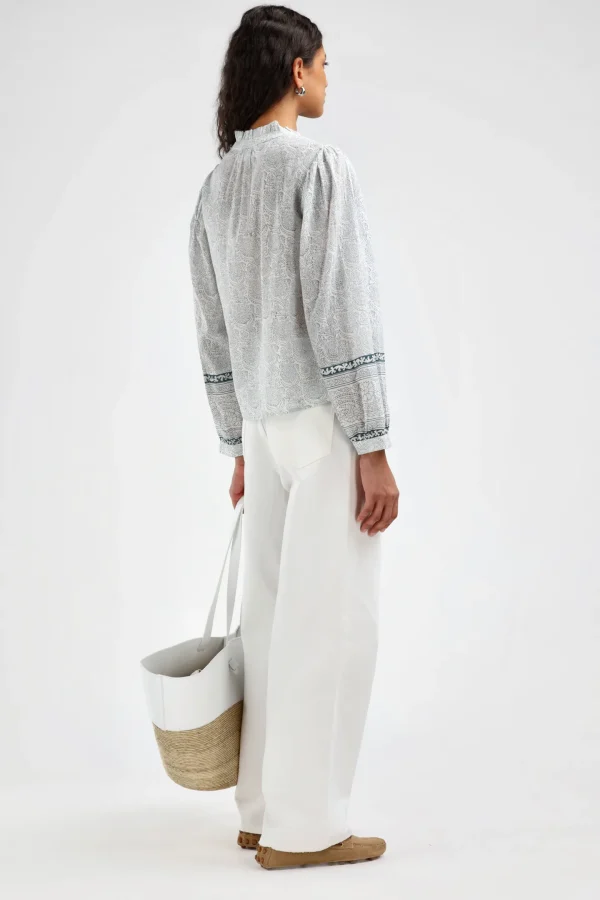 Ladneri Blusen & Tops<Bluse Arles in Blau/Weiß