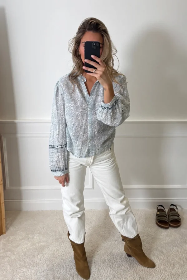 Ladneri Blusen & Tops<Bluse Arles in Blau/Weiß