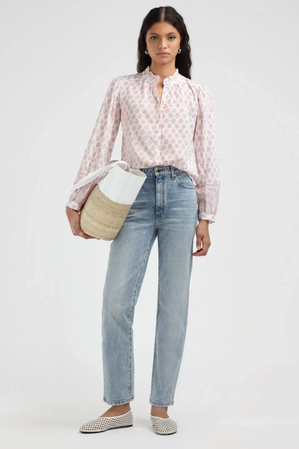 Ladneri Blusen & Tops<Bluse Arles in Rot/Weiß