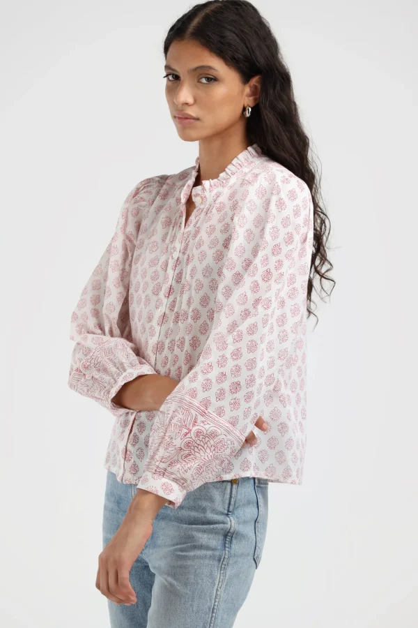 Ladneri Blusen & Tops<Bluse Arles in Rot/Weiß