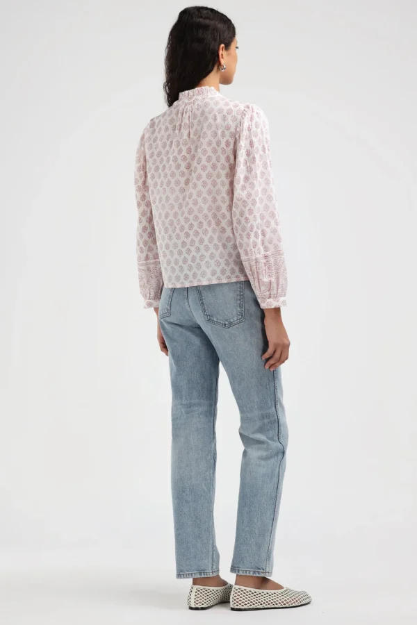 Ladneri Blusen & Tops<Bluse Arles in Rot/Weiß