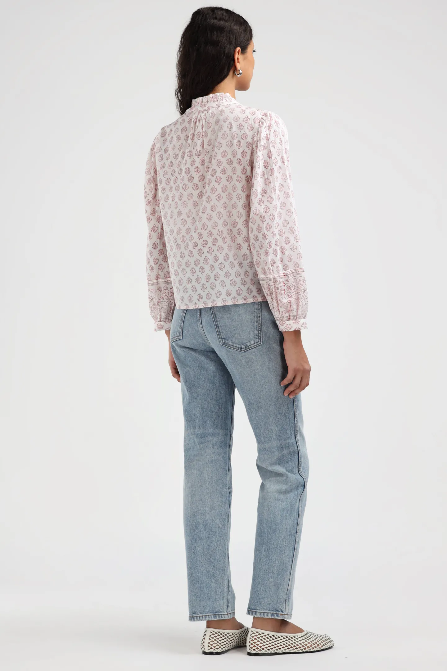 bluse_arles_in_rotwei_4.webp Ladneri Blusen & Tops<Bluse Arles in Rot/Weiß