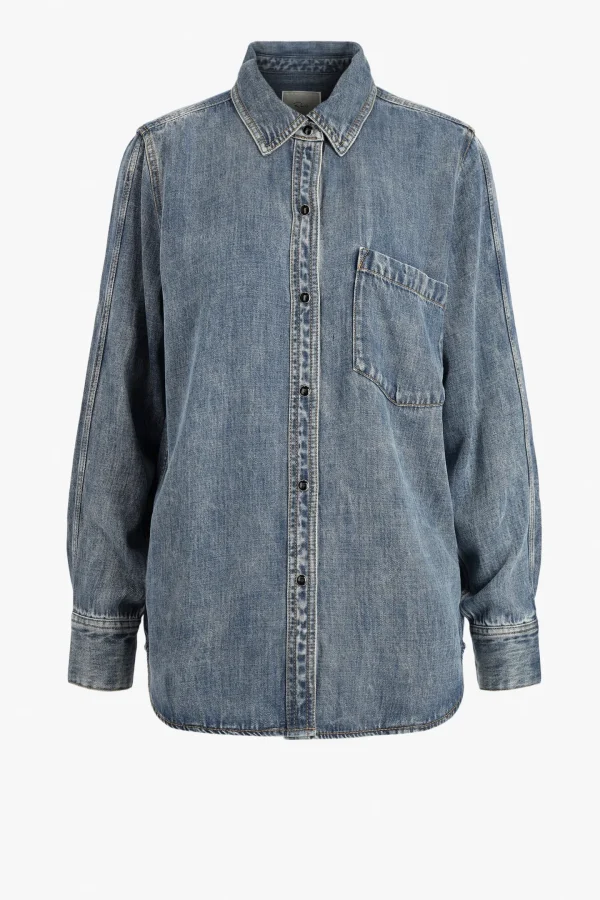 Rails Blusen & Tops<Bluse Atticus in Mid Blue