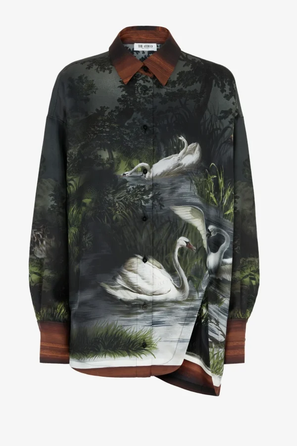 The Attico Blusen & Tops<Bluse Diana in Smoke