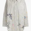 R13 Blusen & Tops<Bluse Drop Neck in Navy Stripe