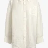 R13 Blusen & Tops<Bluse Drop Neck in Weiß