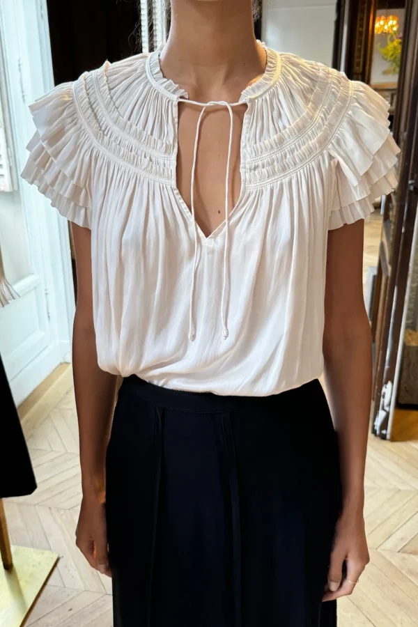 Ulla Johnson Blusen & Tops<Bluse Elvie in Cowrie