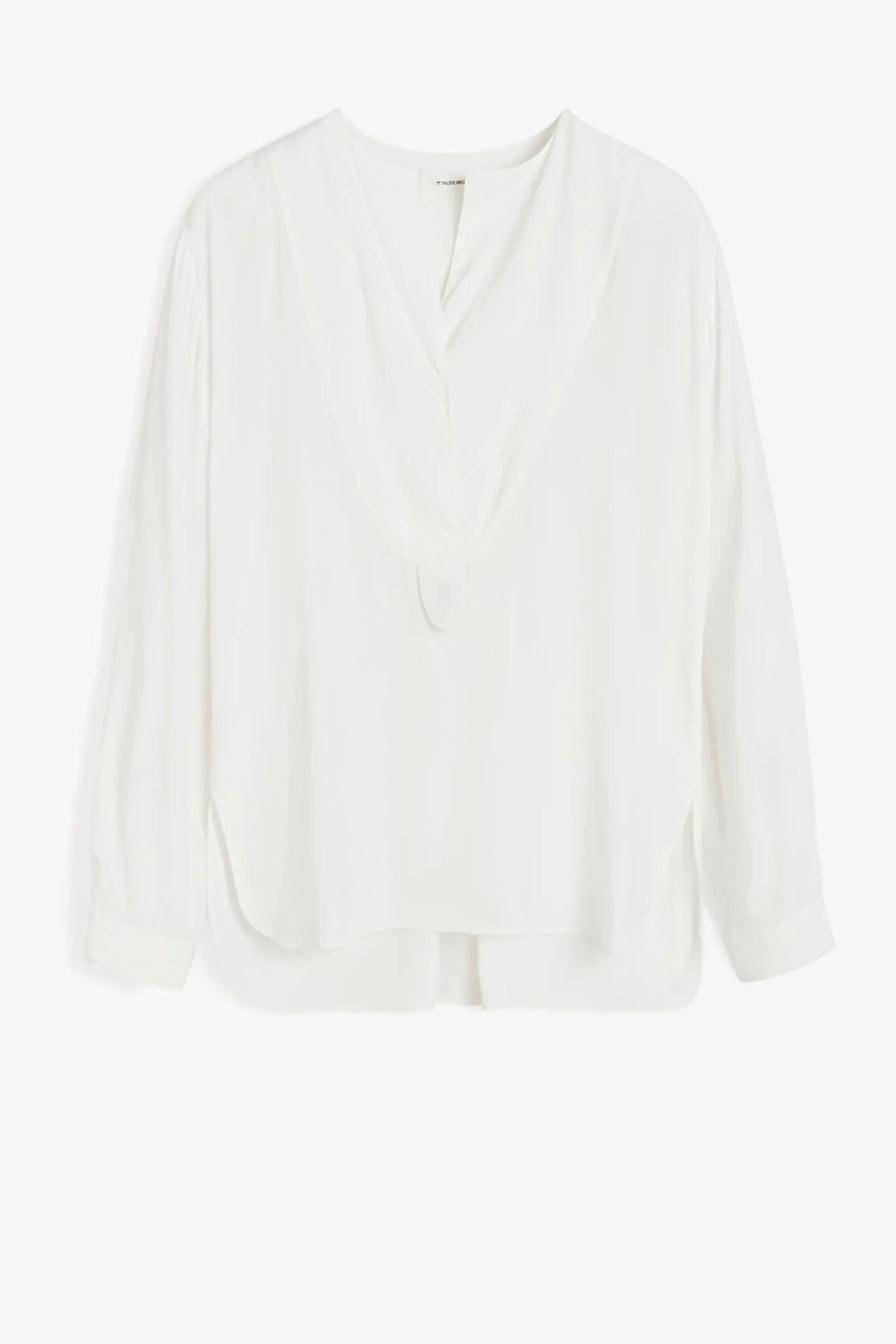 bluse_fayette_in_pure_whi_0.webp by Malene Birger Blusen & Tops<Bluse Fayette in Pure White