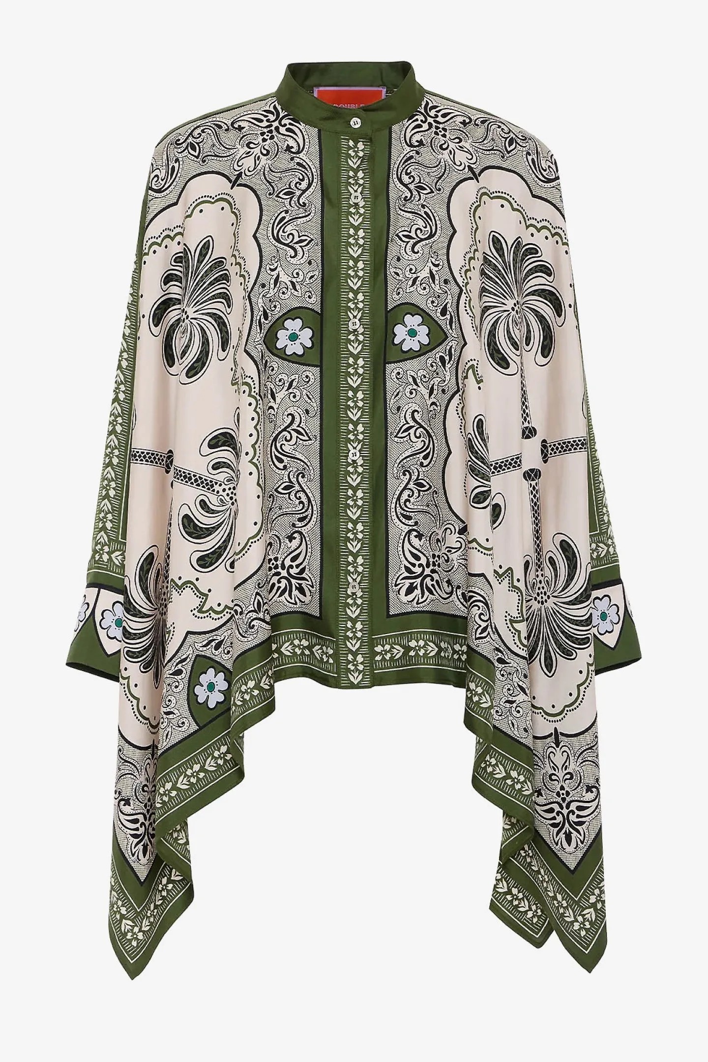 bluse_foulard_in_grn_0.webp La Double J Blusen & Tops<Bluse Foulard in Grün