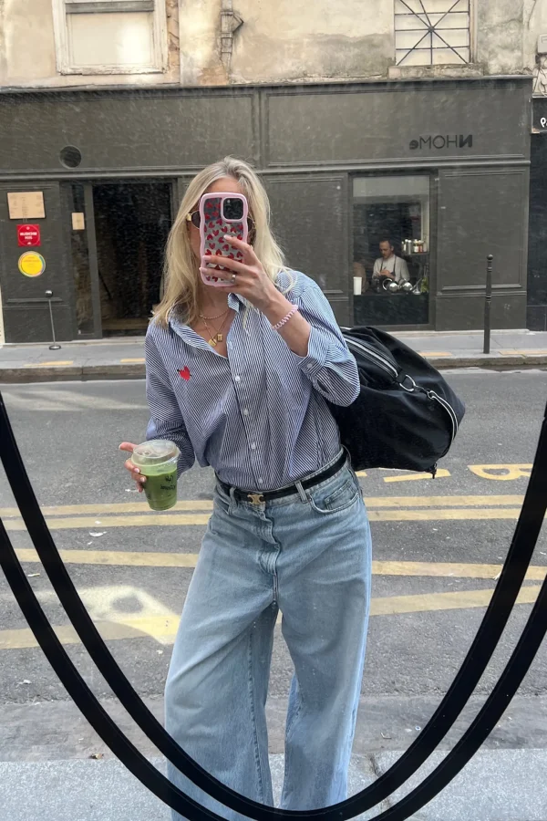 Anita Hass Blusen & Tops<Bluse 'Heart' in Blau/Weiß