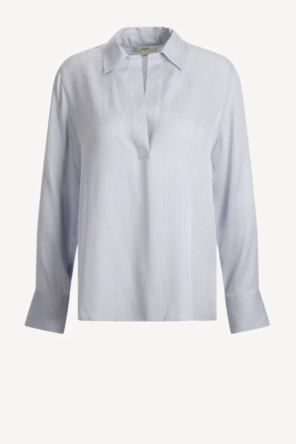 Vince Blusen & Tops<Bluse Micro Stripe in Sky Graphite