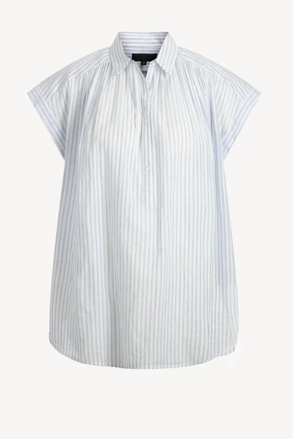 Nili Lotan Blusen & Tops<Bluse Normandy in Ivory/Blue