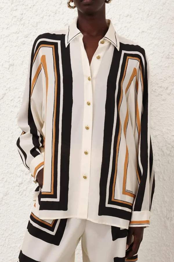 Zimmermann Blusen & Tops<Bluse Oversized in Stripe