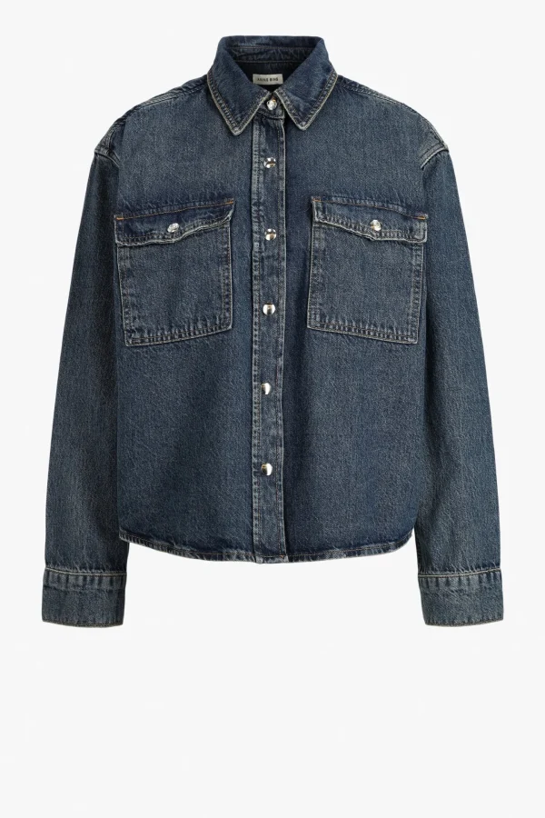 Anine Bing Blusen & Tops<Bluse Paxton in Sea Blue