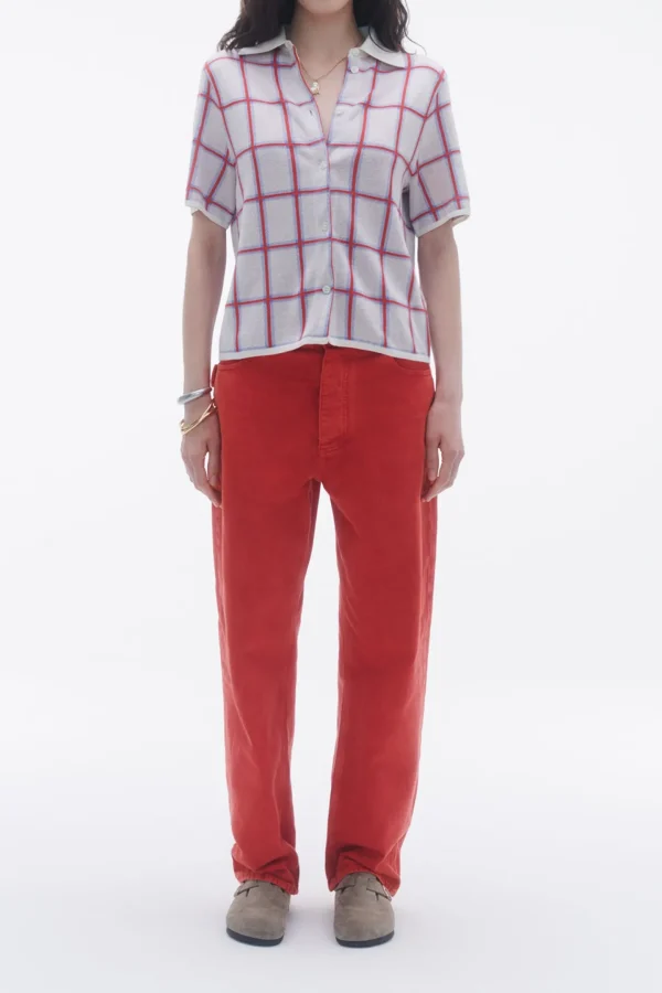 Guest in Residence Blusen & Tops<Bluse Picnic Plaid in Cream
