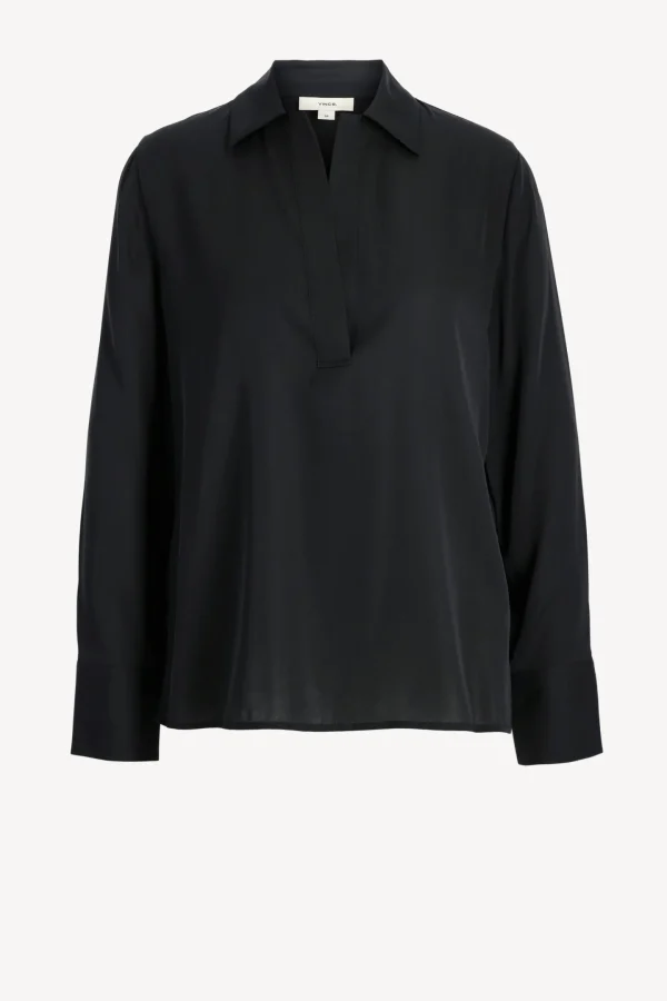 Vince Blusen & Tops<Bluse Polo in Schwarz