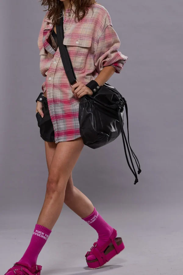 R13 Blusen & Tops<Bluse Relaxed in Pink/Grau