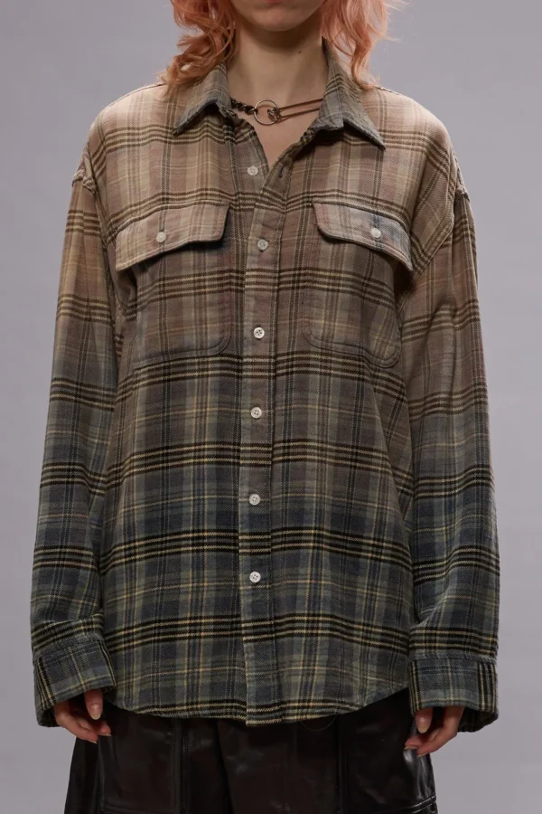 R13 Blusen & Tops<Bluse Relaxed Workshirt in Bleached Blue