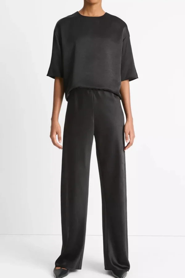 Vince Blusen & Tops<Bluse Satin Shirt in Schwarz