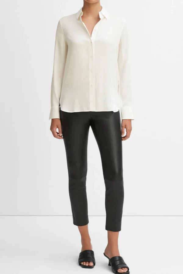 Vince Blusen & Tops<Bluse Slim Fitted in Optic White