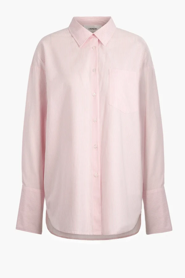 Ladneri Blusen & Tops<Bluse St. Germain Oxford in Rose/Weiß