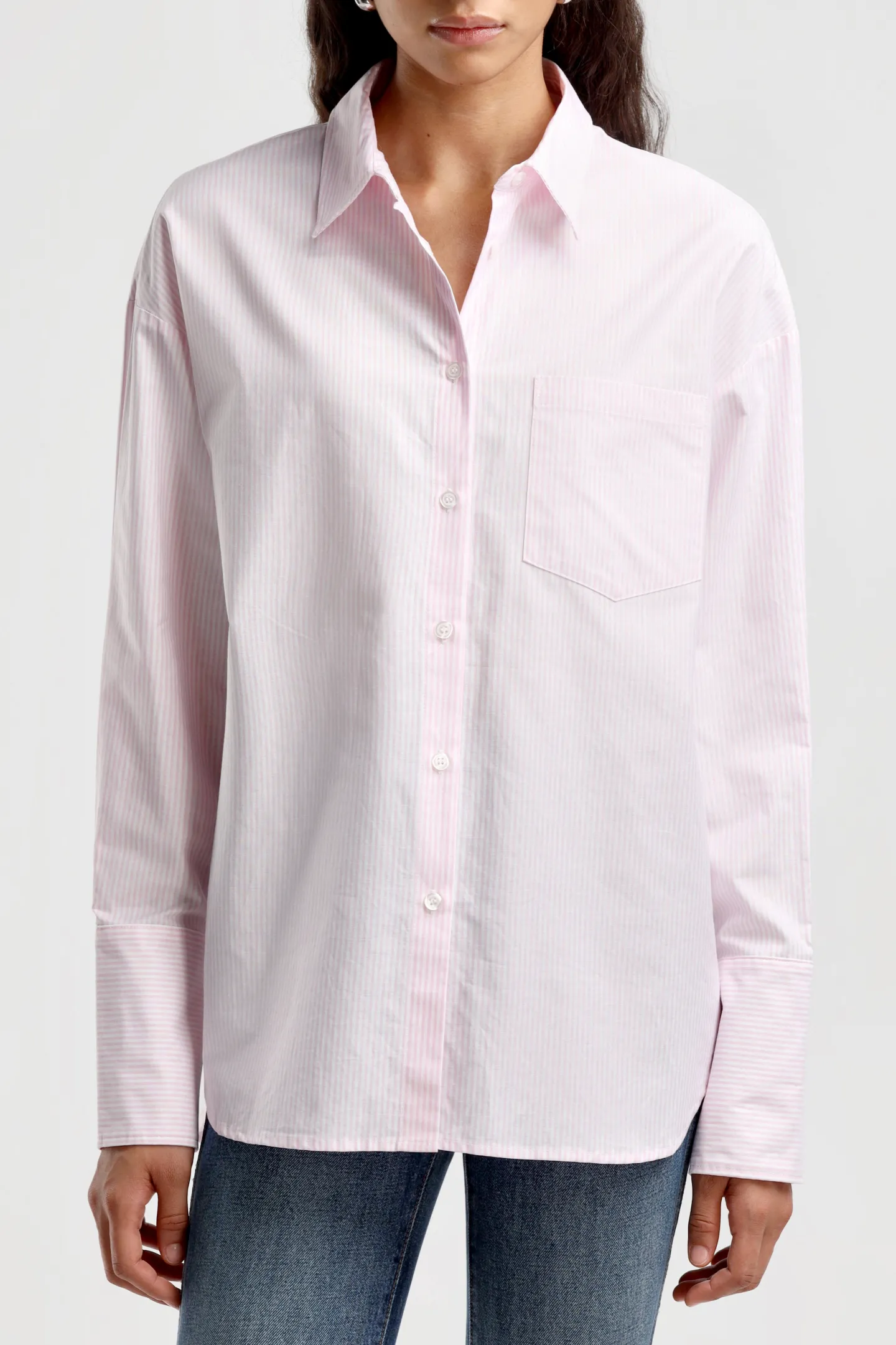 bluse_st_germain_oxford_i_2-1.webp Ladneri Blusen & Tops<Bluse St. Germain Oxford in Rose/Weiß