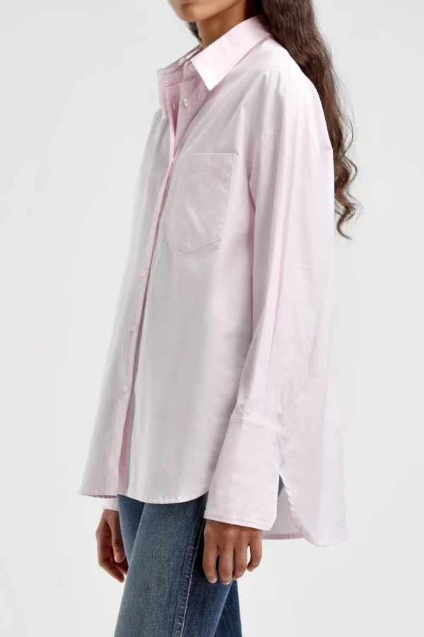 Ladneri Blusen & Tops<Bluse St. Germain Oxford in Rose/Weiß