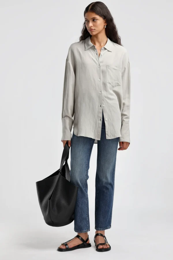 Ladneri Blusen & Tops<Bluse St. Germain Soft Linen in Sage