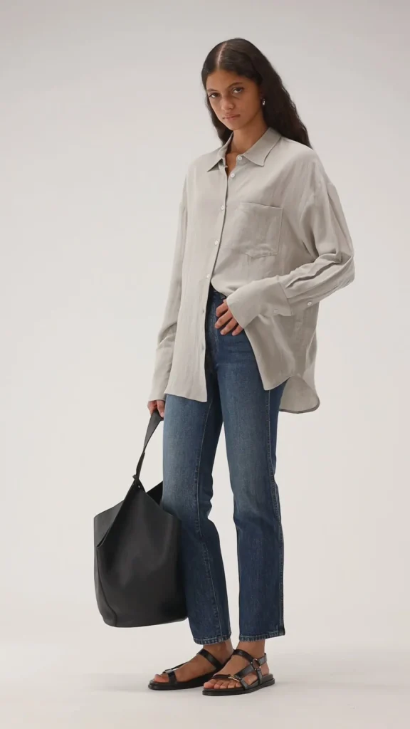 Ladneri Blusen & Tops<Bluse St. Germain Soft Linen in Sage