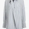 Victoria Beckham Blusen & Tops<Bluse Wrap Tuck in Weiß/Regatta/Ice Lemon