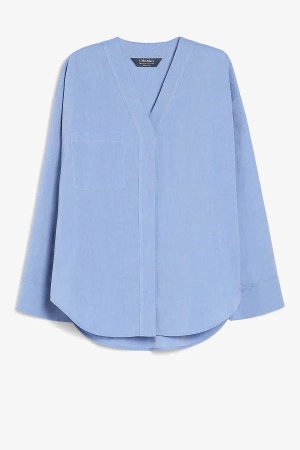 S Max Mara Blusen & Tops<Bluse Yole in Azurblau