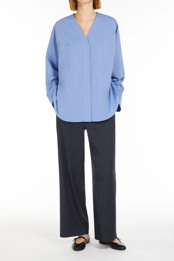 S Max Mara Blusen & Tops<Bluse Yole in Azurblau