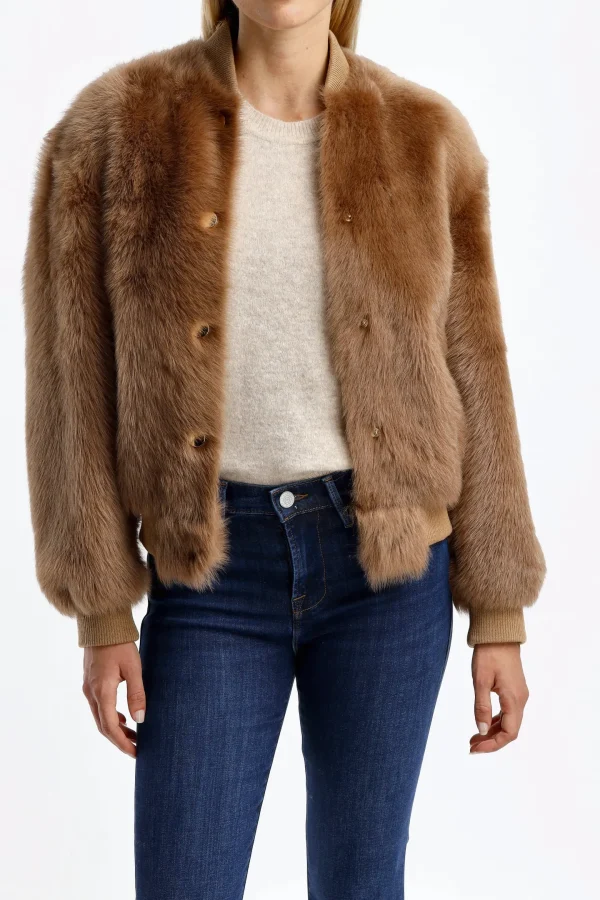 Jadia Jacken & Westen<Bomberjacke Bobby in Camel