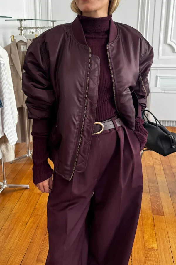 Anine Bing Jacken & Westen<Bomberjacke Leon in Bordeaux