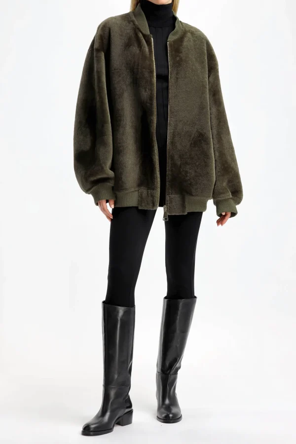 Jadia Jacken & Westen<Bomberjacke Mica in Olive