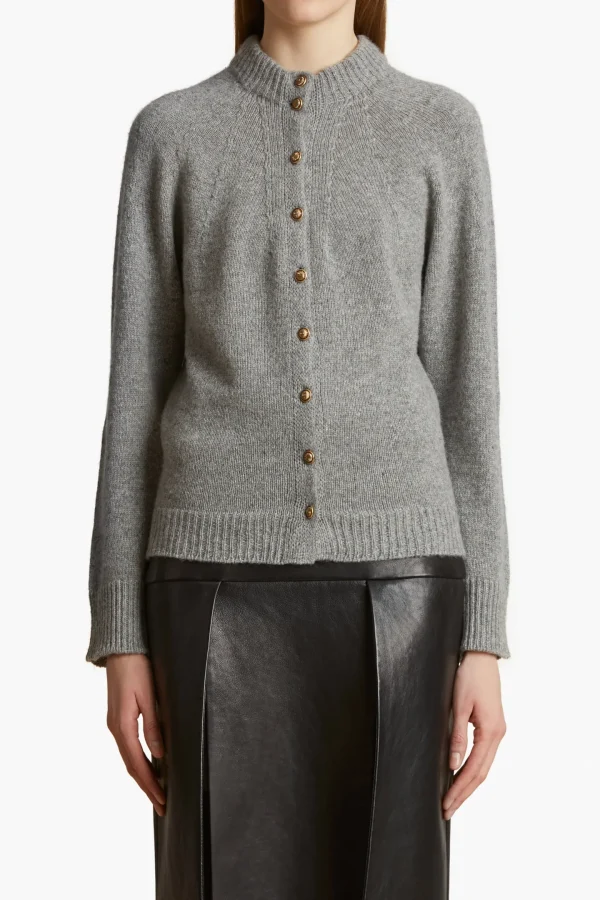 Khaite Strickjacken<Cardigan Ambre in Granite