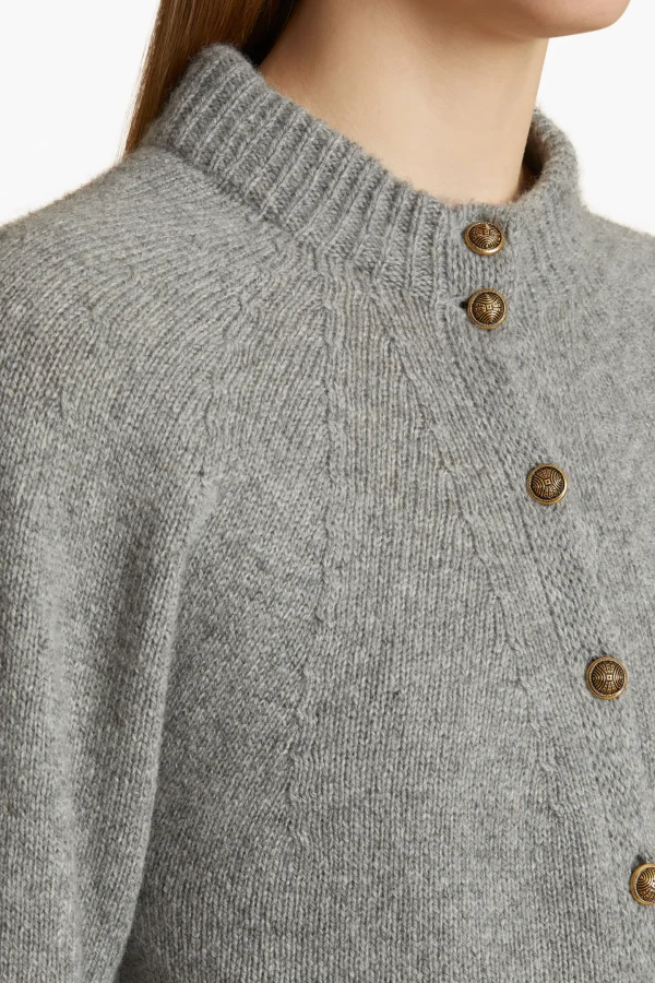 Khaite Strickjacken<Cardigan Ambre in Granite