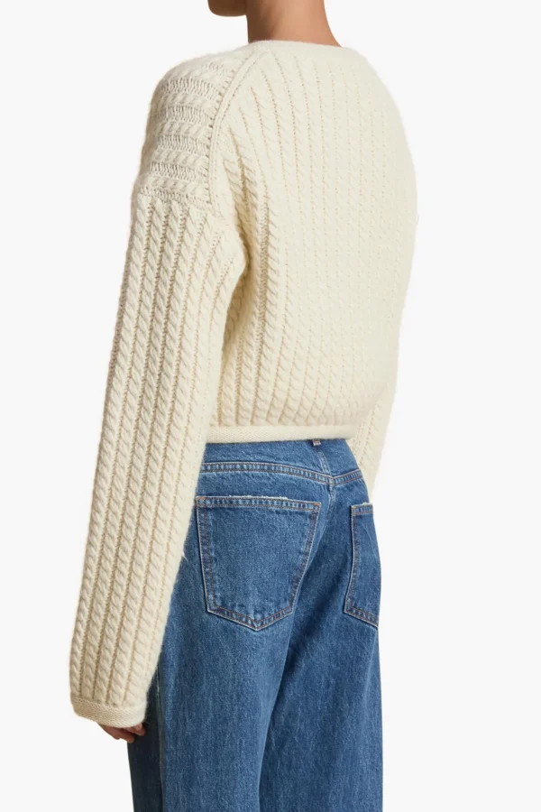 Khaite Strickjacken<Cardigan Balser in Cream